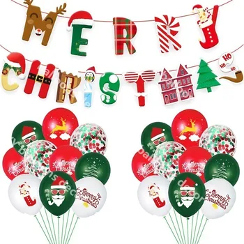 

2021 Merry Christmas Balloon Garland Santa Claus Xmas Tree Christmas Decorations for Home Navidad New Year Kids Gift TOYS