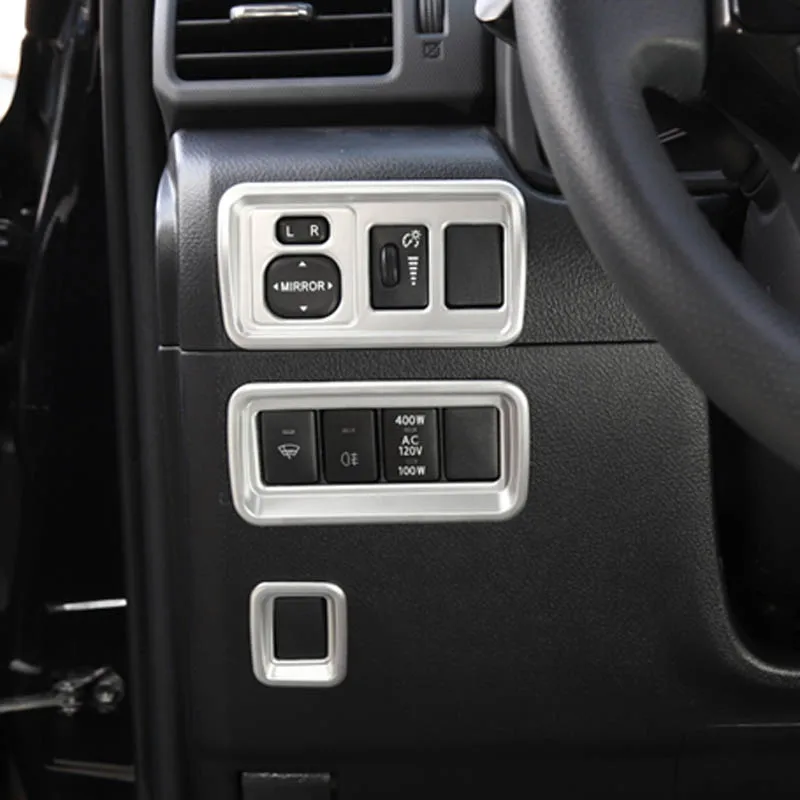 Для 4runner 4 Передняя Dashboad боковое зеркало Кнопка регулировки Стикеры Фары Ручка