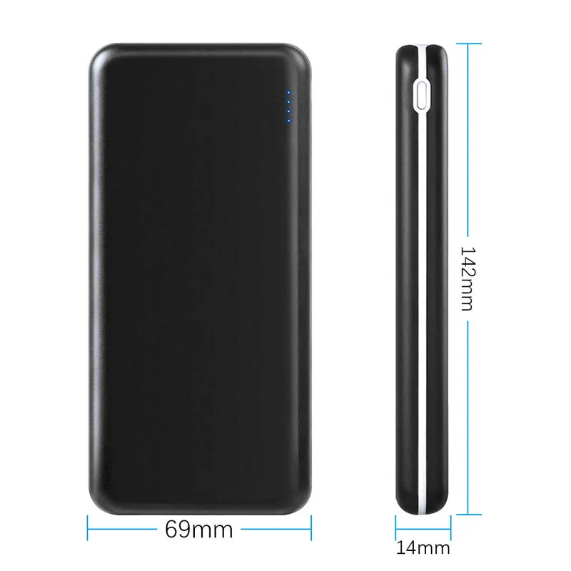 TUOSHIKE 10000 мАч Внешний аккумулятор для iPhone 6 7 8 XS MAX samsung Xiaomi huawei с двумя портами usb портативный внешний аккумулятор