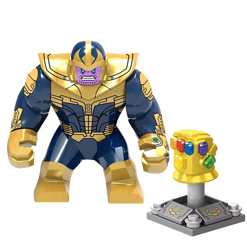 

For Legoings Ation Figure Captain Marvel SuperHero Thanos Rocket Racoon Building Blocks Infinity Gauntlet Toys For Children Hulk