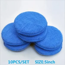 Восковая Губка из мягкой микрофибры, автомобильная восковая подушечка-аппликатор, полирующая губка для нанесения и удаления воска, автоуход, губка для полировки