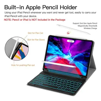 

2.4Ghz Bluetooth Keyboard Case For IPad Pro11 2 Generation Soft Removable Keyboard Protective Shell Box For IPad Pro11 Keyboard