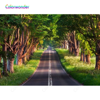 

Natural Scenery Background For Photography Winding Road Children Birthday Party Baby Newborn Portrait Scene Photo Backdrop Vinyl