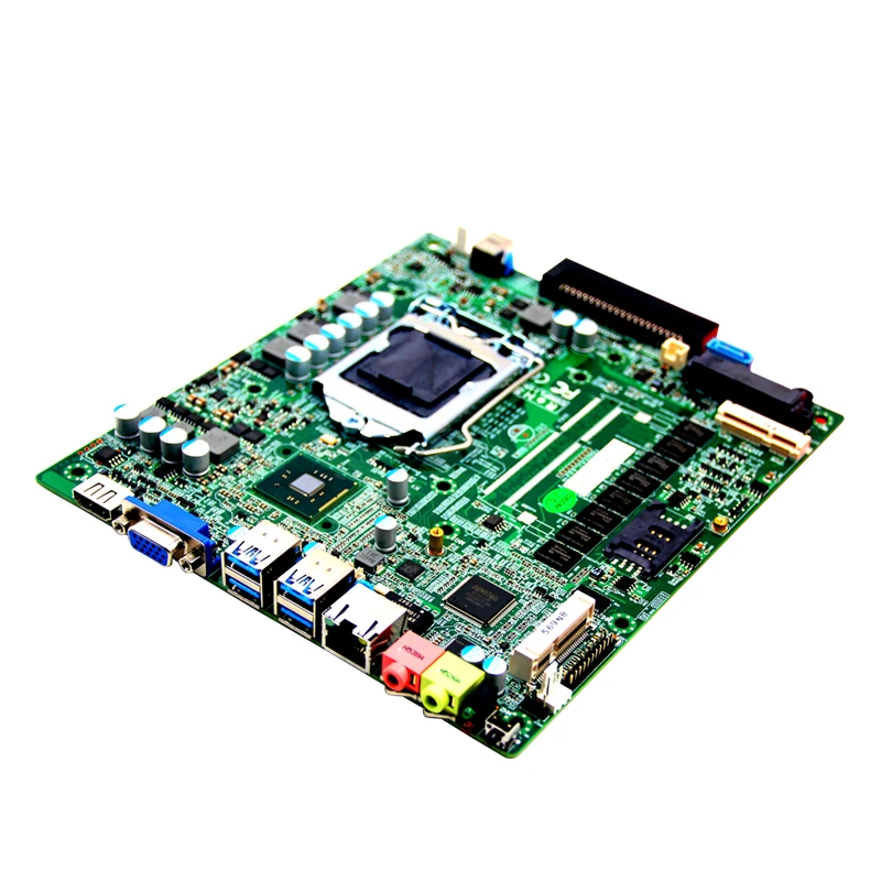 LGA1150 Intel 4th i3-i5-i7 cpu H81/H87 Промышленная материнская плата DDR3L 2* Mini-PCIE