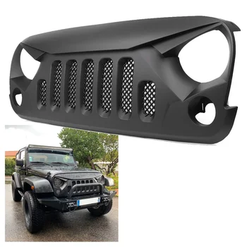 

Black Front Bumper Grille Racking Grill For Jeep Wrangler JK Sports Sahara Freedom Rubicon 2007-2018 Car Accessories