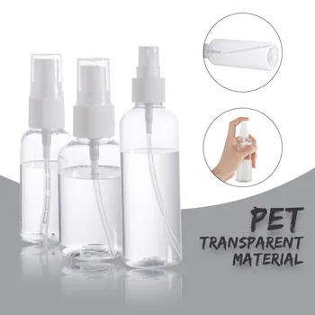 

10PCS Portable Transparent Plastic Bottles Empty Spray Bottle Sets Refillable Bottles Travel Perfume Bottle Atomizer