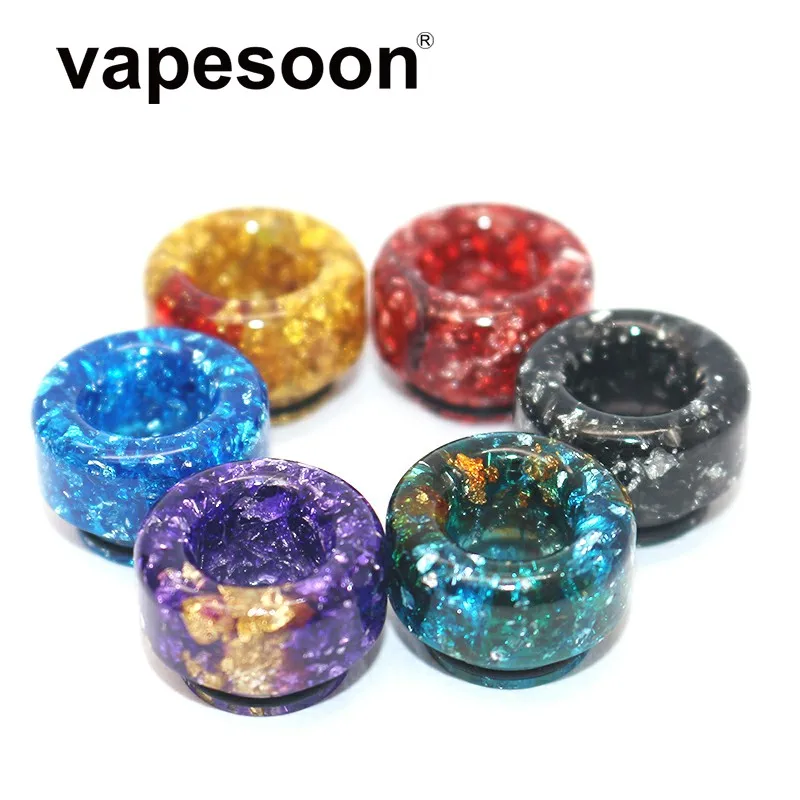 

10pcs High quality 810 Drip Tip resin wide bore Mouthpieces for UFORCE T2 Tank E-cig Vape Drip Tip for Drag 2/ Luxe Kit
