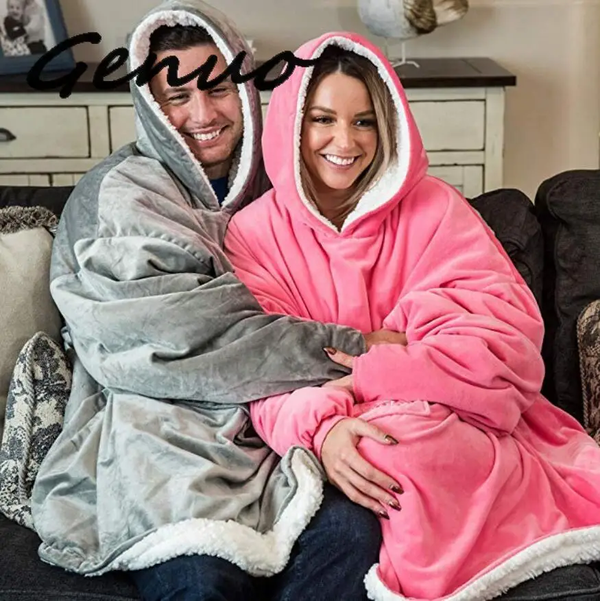 Blanket With Sleeves Women Oversized Hoodie Fleece Warm Hoodies Sweatshirts Giant TV Blanket Women Hoody Robe Casaco Feminino Blanket With Sleeves Women Oversized Hoodie Fleece Warm Hoodies Sweatshirts Giant TV Blanket Women Hoody Robe Casaco Feminino