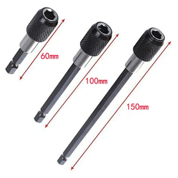 

105 Degree Angle Drill Bit Socket Holder Extension Chuck Adapter 7 Pieces DIY Handle Tools