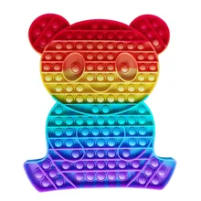 Jouet anti Stress en Silicone pour enfants et adultes, anti Stress, grande taille, coloré, livraison gratuite, nouveau 
