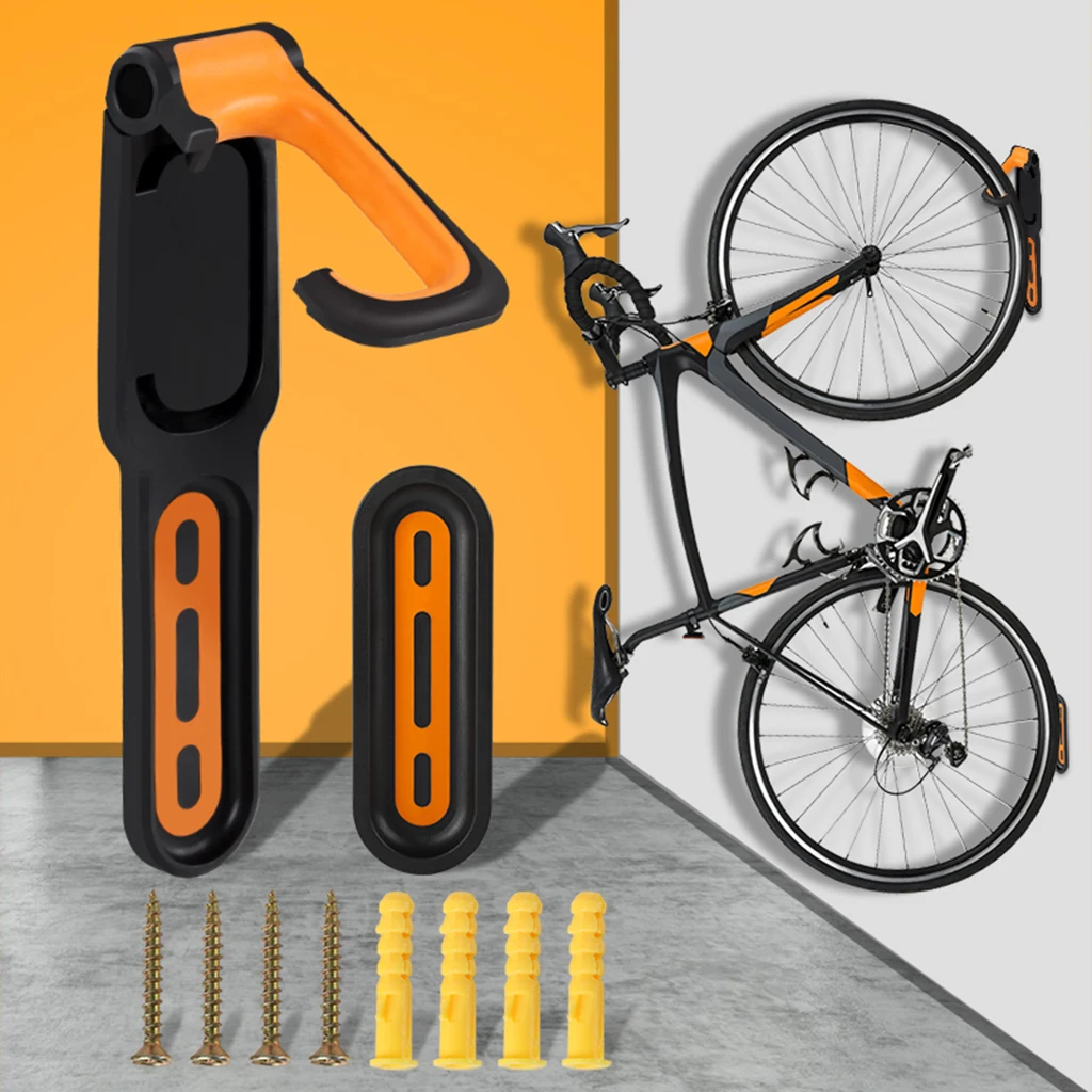 Велосипедная стойка для хранения настенное крепление с винтом максимальная емкость 39lb легко повесить аксессуары