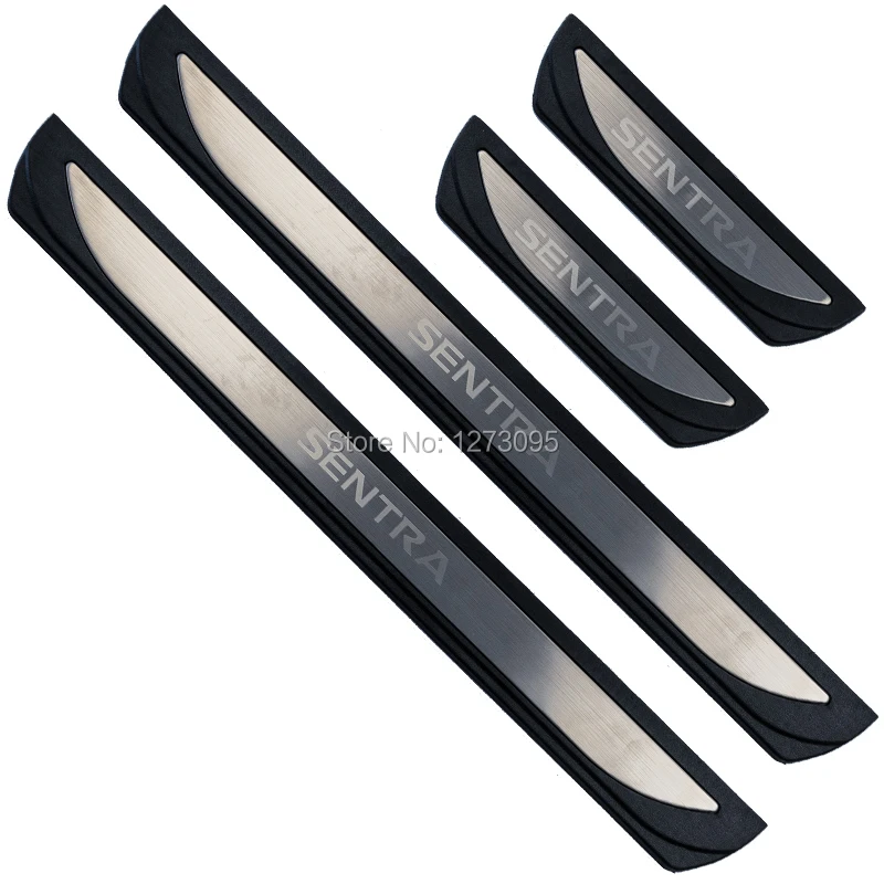 Защитная накладка для Nissan Sentra 2012 2018 2019 2020|door sill guard|stainless steel scuff platescuff plate |