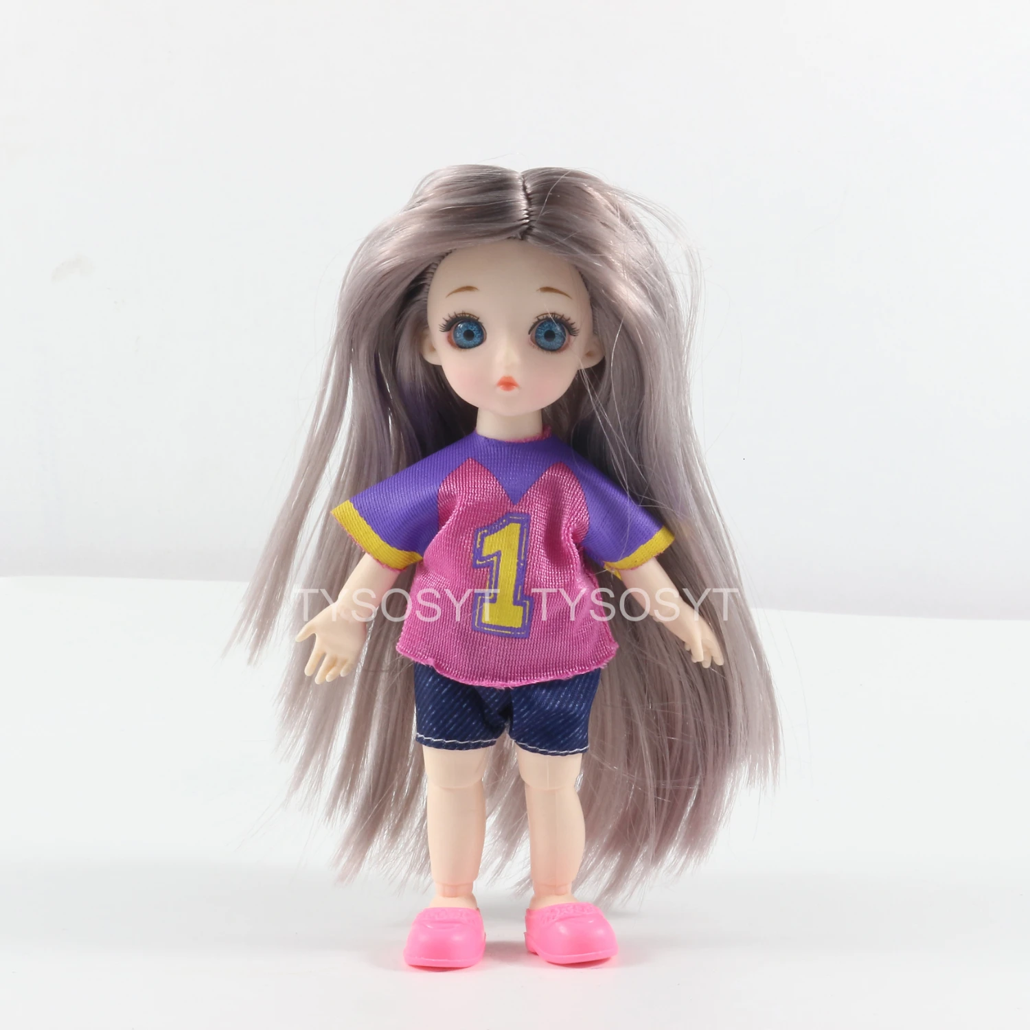 6 1/12 13 Moveable Jointed 16cm Dolls Toys Lovely Baby Doll Nude Women Body Fashion Dolls Toy For Girls Gift Dress Up Normal Skin - Цвет: 6