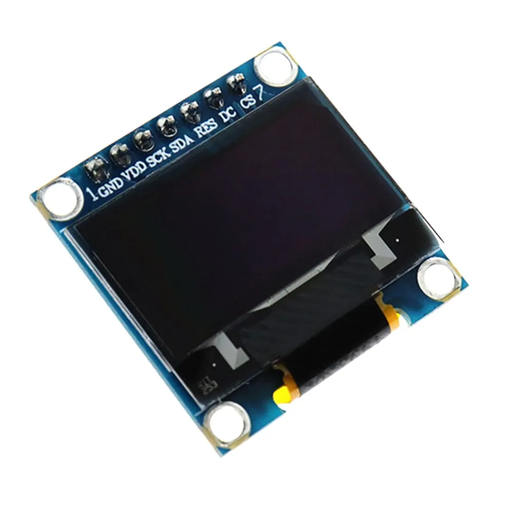 

Модуль ЖК-экрана OLED 0,96 дюйма, 12864 SSD1306, ЖК-дисплей с поддержкой IIC и SPI OLED, синий/белый, 7-контактный
