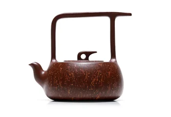 

China Yixing Zisha Pottery Purple/Jiao Clay Handmade Rain Dew Gongfu TeaPot