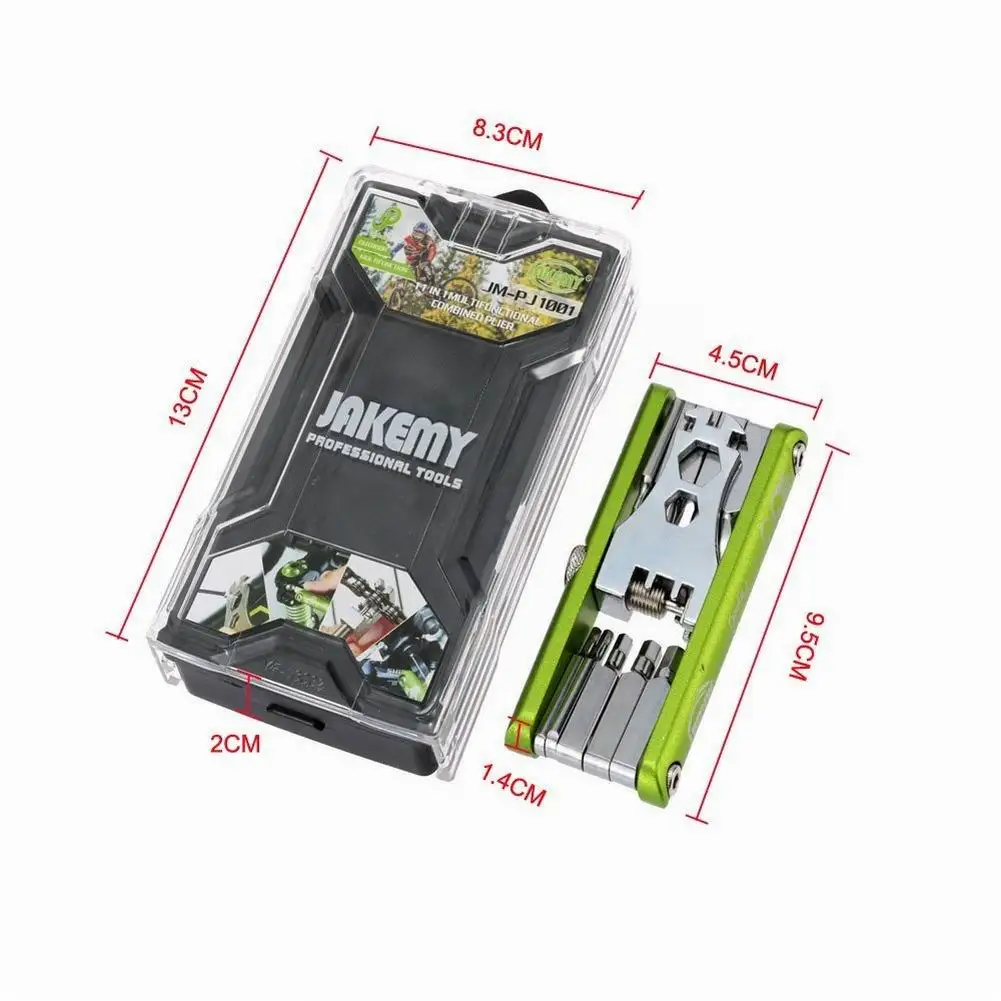 Bike Bicycle Tools Repairing Set 11 In 1 Bike Repair Tool Kit Wrench Screwdriver Chain Carbon Steel Bicycle Multifunction Tool