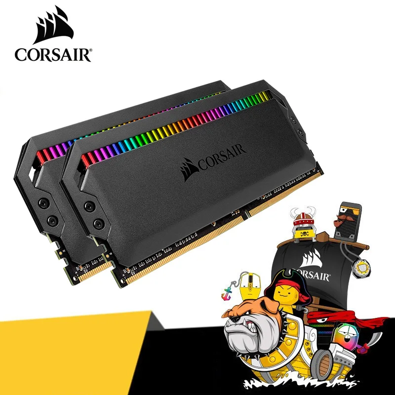 CORSAIR Dominator Platinum RGB серия памяти RAM DDR4 16 Гб 2*8 ГБ D 3000 3200 3600 4800 МГц 32 64 128 для настольных