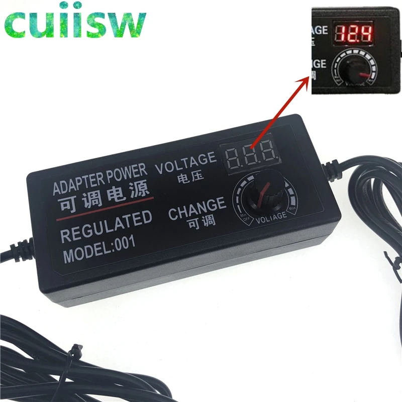 Power Adapter Adjustable AC To DC 3V 5V 6V 9V 12V 15V 18V 24V 2A 3A 5A Universal 220V To 12 V Volt