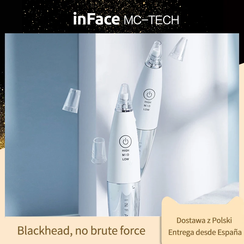 

InFace Xiaomi Electric Blackhead Remover Face Deep Pore Cleaner Acne Pimple Removal Vacuum Suction Facial Beauty Tool Skin Care