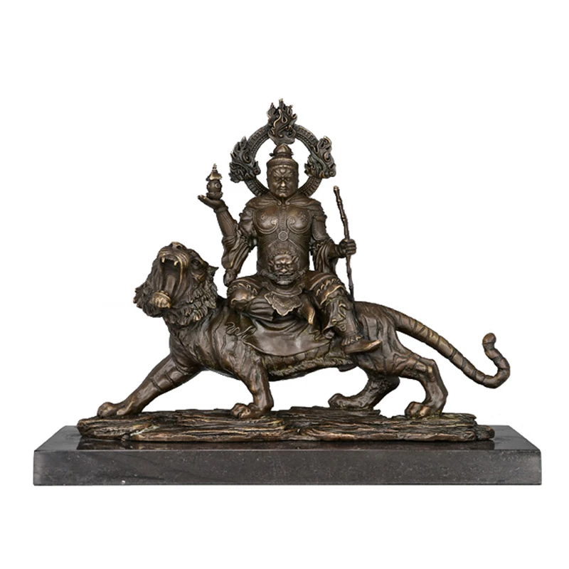 

Religion sculpture Bronze buddha statue Vaisravana Bishamon Art decoration bronze Tibetan Buddha Boundless wisdom god
