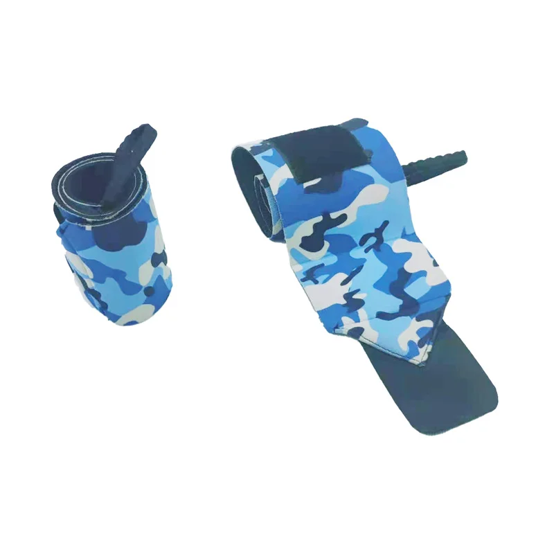 2Pcs Camouflage Neoprene Weightlifting Wrist Wrapping Support Fitness Crossfit Sport Wristbands Powerlifting Wrist Protector