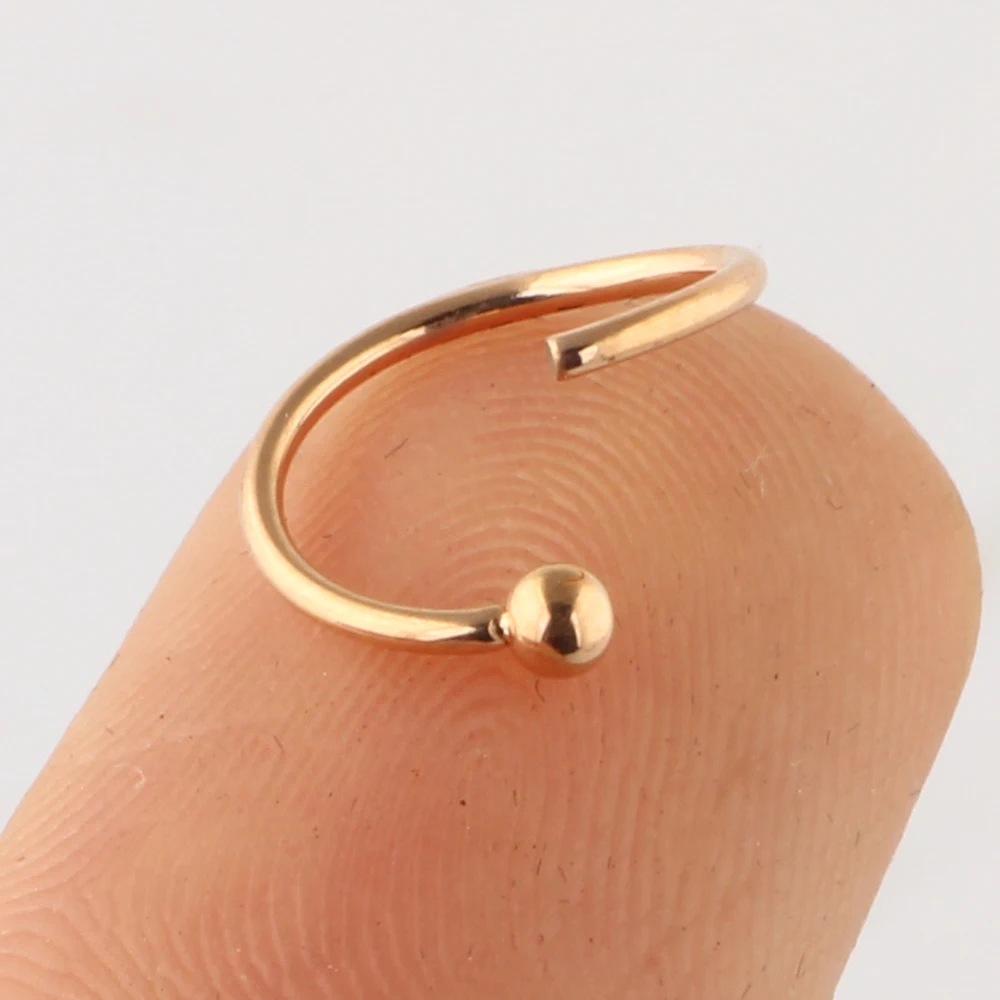 1-3PCS/Pack Surgical Steel Captive Bead Ring Ear Hoop Nose Ring Loop Ear Tragus Cartilalge Piercing Body Jewelry Earring