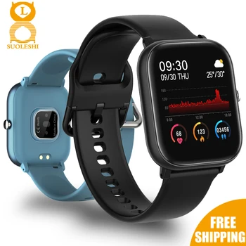 

SUOLESHI® P8 Smart Watch Men Women Sport IP67 Waterproof Clock P20 Heart Rate Blood Pressure Monitor Smartwatch for IOS Android
