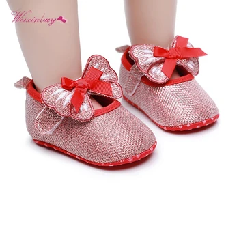 

Kids Baby Girls Boys Butterfly Shoes Black Red Pink Silver Lace Floral Soft Shoes Spring First Walkers 0-18M