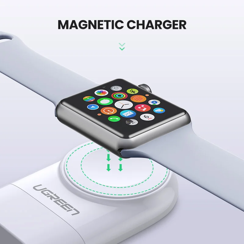 Ugreen Wireless Charger for Apple Watch Charger Series 5 4 3 2 1 Portable MFi USB Charger For Apple 3 Magnetic Wireless Charging