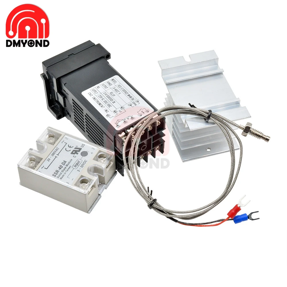 + 40da ssr, relé + k tipo termopar 1m 2m, sensor rkc
