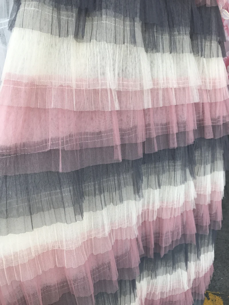 New-Arrival-Pink-Ivory-Gray-Multi-Color-Layers-Mesh-Lace-Fabric-51-2-Wide-Tulle-Fabric(4)