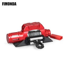 Treuil simulé automatique en métal RC, télécommande, pour chenille Axial 1/10 RC SCX10 90046 Traxxas TRX4 Redcat GEN8 CC01 TF2 D90