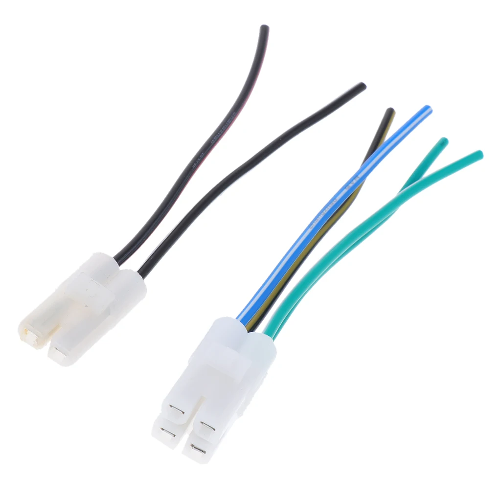 Igniter Connection Cable Assembly Motorcycle Engine Parts 2pcs Ignition Wires with Two-hole and Four-hole for CG150