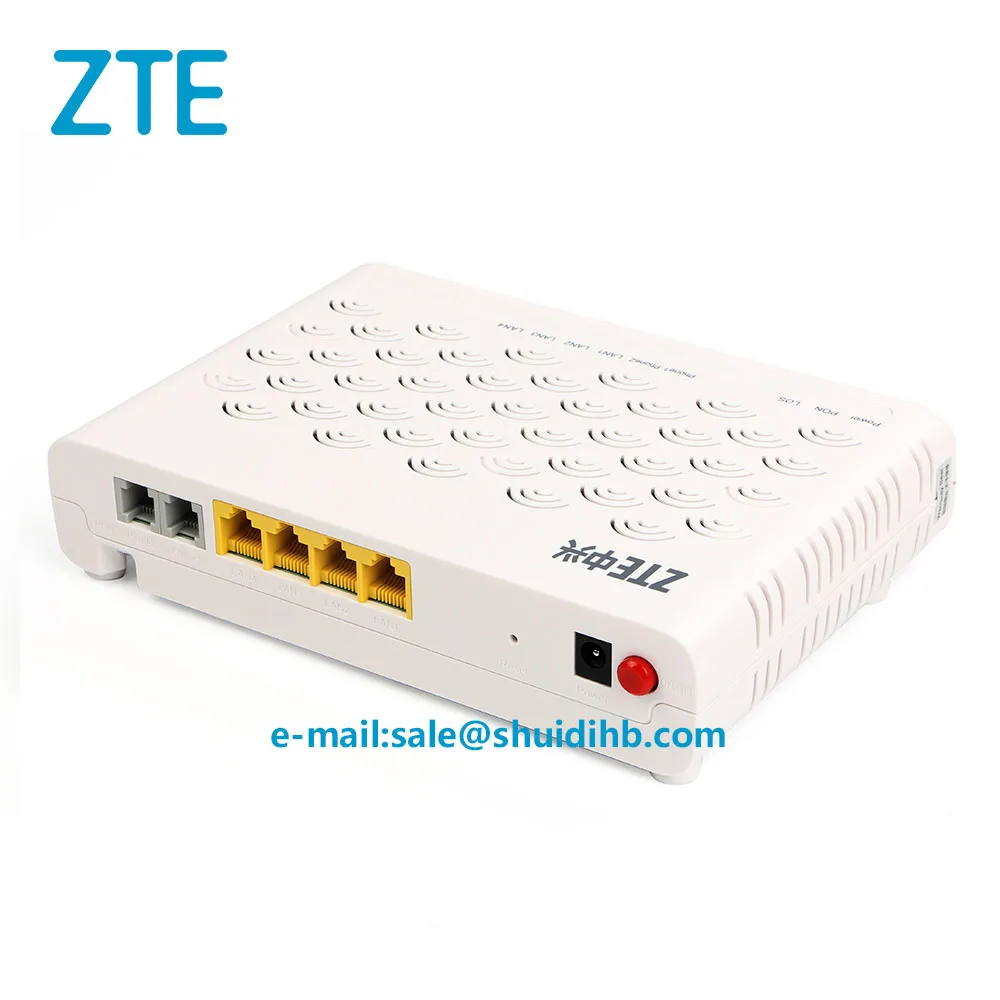 ZTE F620 V5 GPON Оптическая сеть ONU с 4 LAN + 2 голосовые Pots модем гигабитный