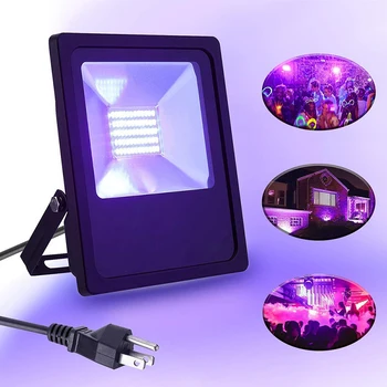 

UV LED Floodlight 10W 20W 30W 50W High Power Ultra Violet Detection Flood Light Black Light Party Neon Lighting