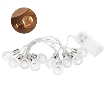 

christmas lights outdoor decoration luces de navidad 1.5M 10LED Plastic String Light Safe for Christmas Decorations Holiday