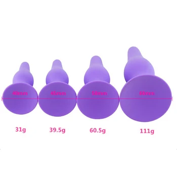 S/M/L/XL Silicone Anal Plug Butt Plug Anus Stimulation Prostate Massage Sex Toys for Women Men Gay Anal Dilator Sex Products 4