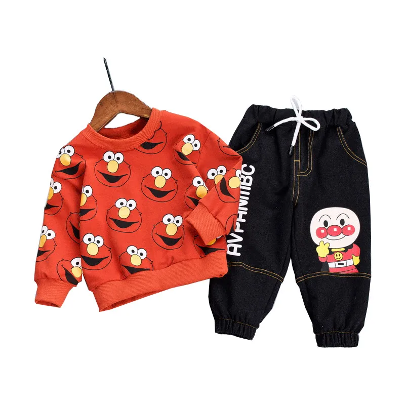 

Spring Autumn Baby Girls Boy Clothes Children Cartoon Dog T-Shirt Jeans 2Pcs/Set Toddler Casual Clothing Infant Cotton Tracksuit