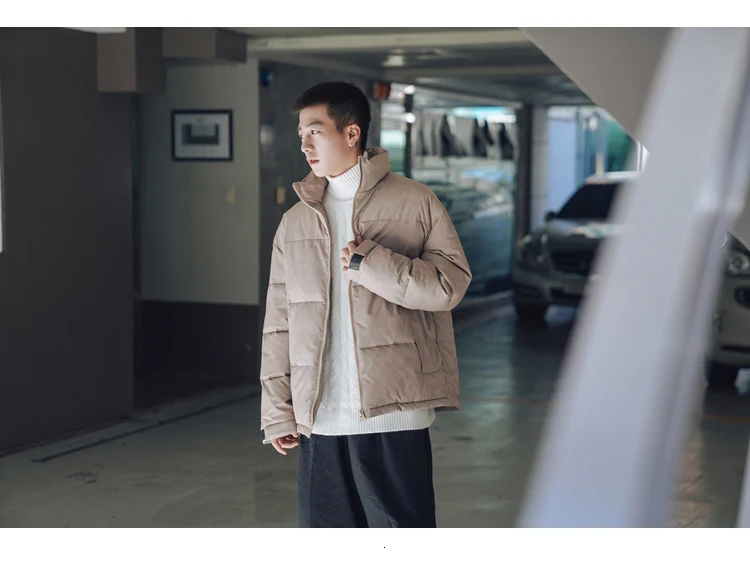 Men's Loose Winter Thickening Large Size Coat Warm Thick Jacket Outerwear Windproof Casual Japan Style Koren Style