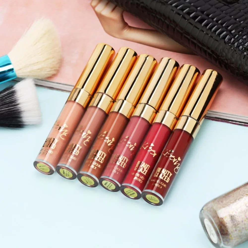 HOT 6pcs/set Liquid Lipstick Lip Gloss Professional Lip Makeup Tool Kit Velvet Matte Moisturizing Hydrating Nutritious Cosmetics HOT 6pcs/set Liquid Lipstick Lip Gloss Professional Lip Makeup Tool Kit Velvet Matte Moisturizing Hydrating Nutritious Cosmetics