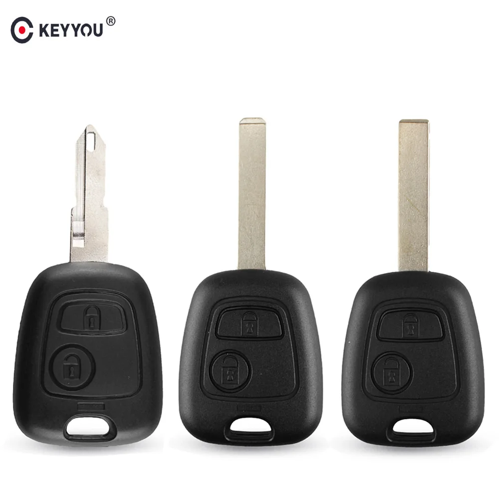Сменный Чехол KEYYOU для Peugeot 106 107 206 207 306 307 406 с 2 кнопками NE73 / VA2/HU83 чехол пульта