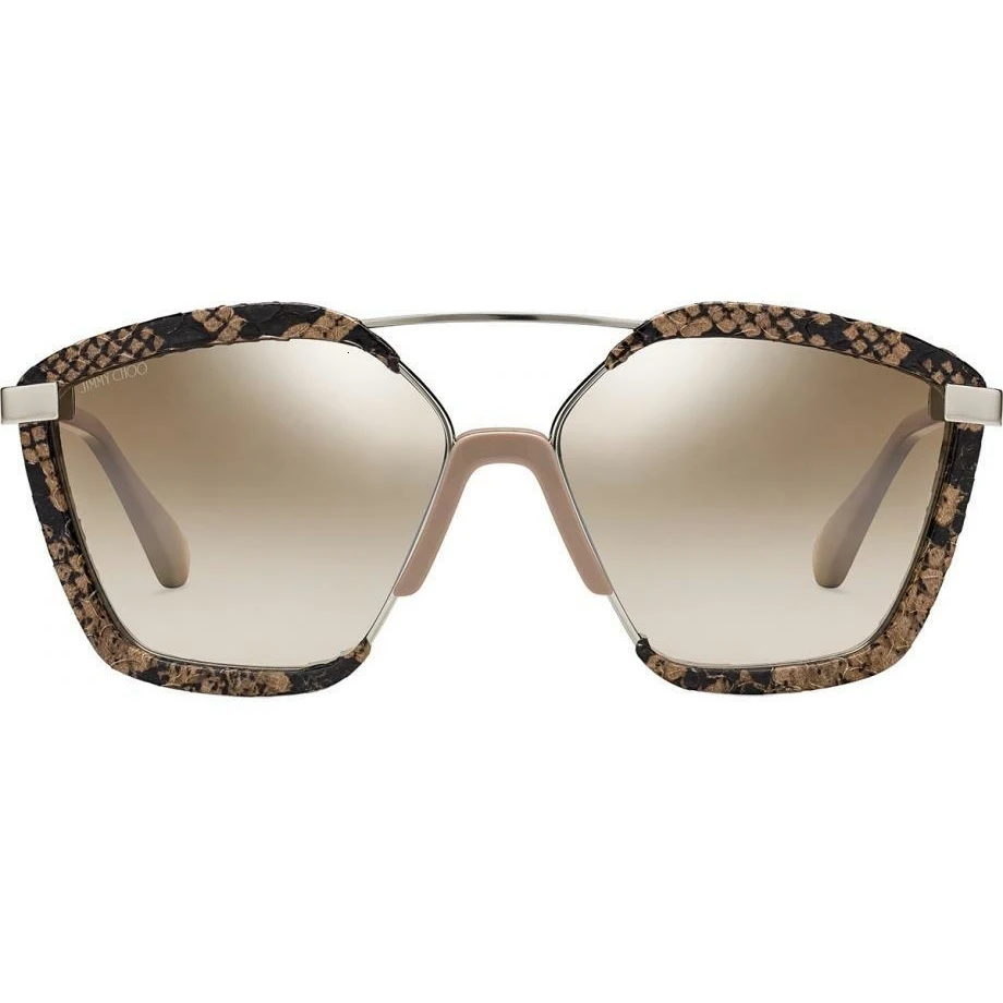 Gafa de sol JIMMY CHOO LEON/S 35J(NQ) PIEL DE SERPIENTE NUDE/SEMIESPEJO PLATA