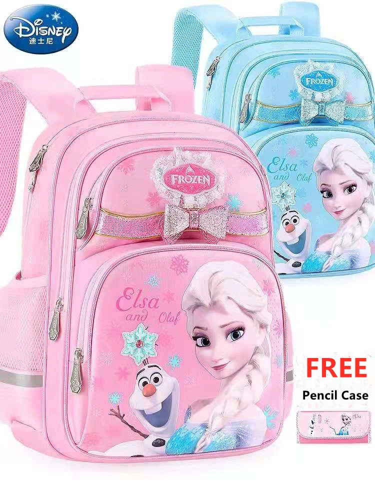 Disney mochilas escolares Frozen para niñas, morral hombro para estudiantes de primaria de grado 1 5, Elsa, Olaf, Anna, regalos para adolescentes|Mochilas escolares| -