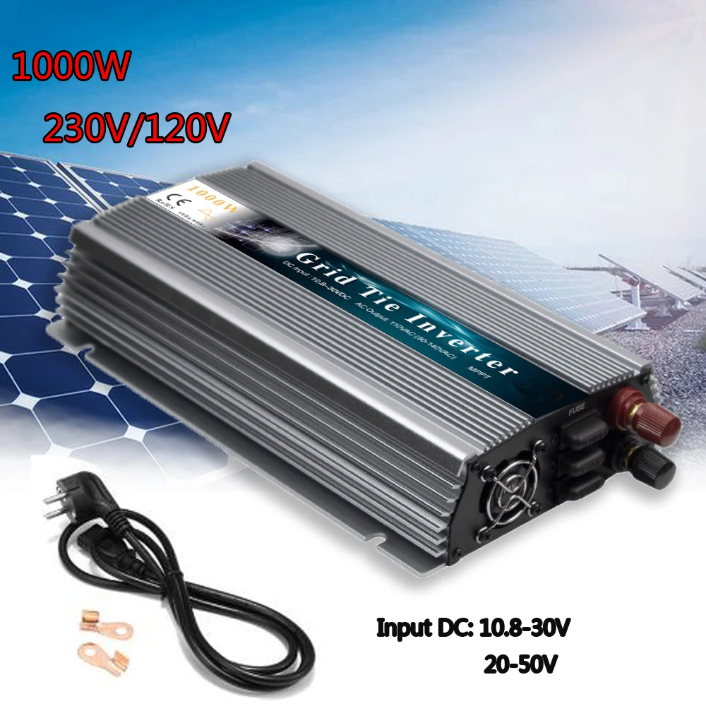 US $108.58 182436v 1000w Solar Micro Inverter Mppt On Grid Tie Inverter Inversor With 110220v Output Voltage For Soalr Panel Wind Power