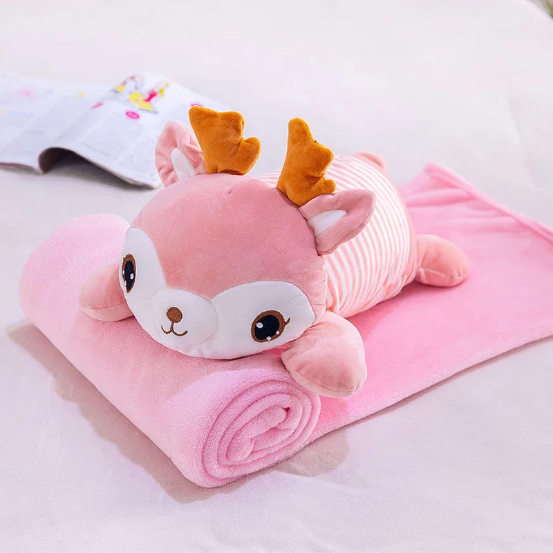 Cat Pillow Blanket Dual Purpose Car Back Cushion Office Dual Purpose Nap Blanket Set Creative Gifts Customizable Logo