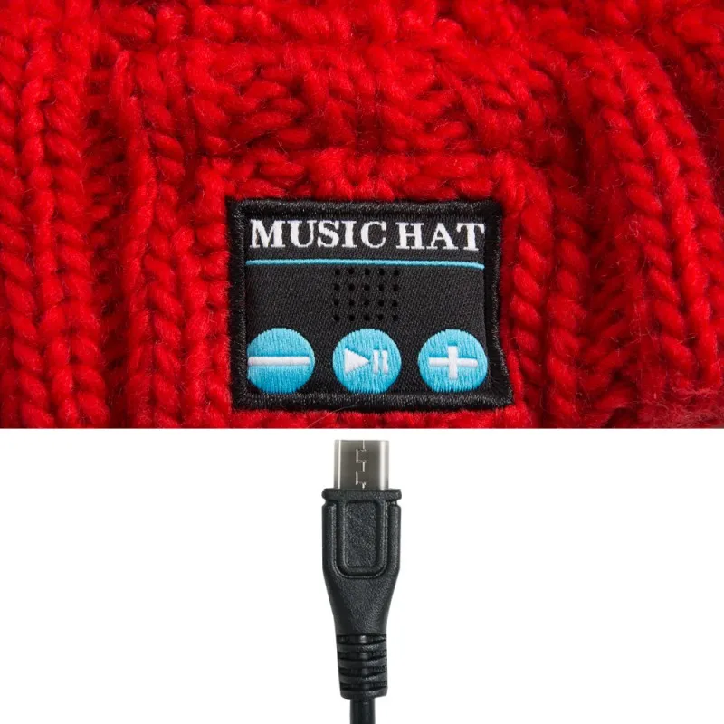 For Women Bluetooth Headphones Beanie Men Women Music Hat Super Long Playing Time Earphones