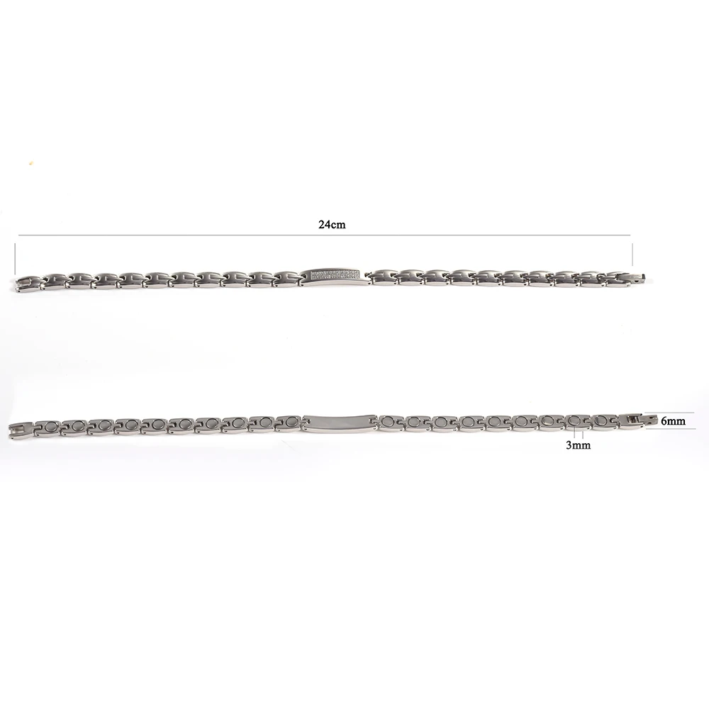 Braceletes de Tornozelo Pulseiras de Pulseira Magnética de Jóias de Wollet Alívio da Dor para a Artrite com Ímãs Feminino Fortes 3 STB-1234SDW(??) (5)