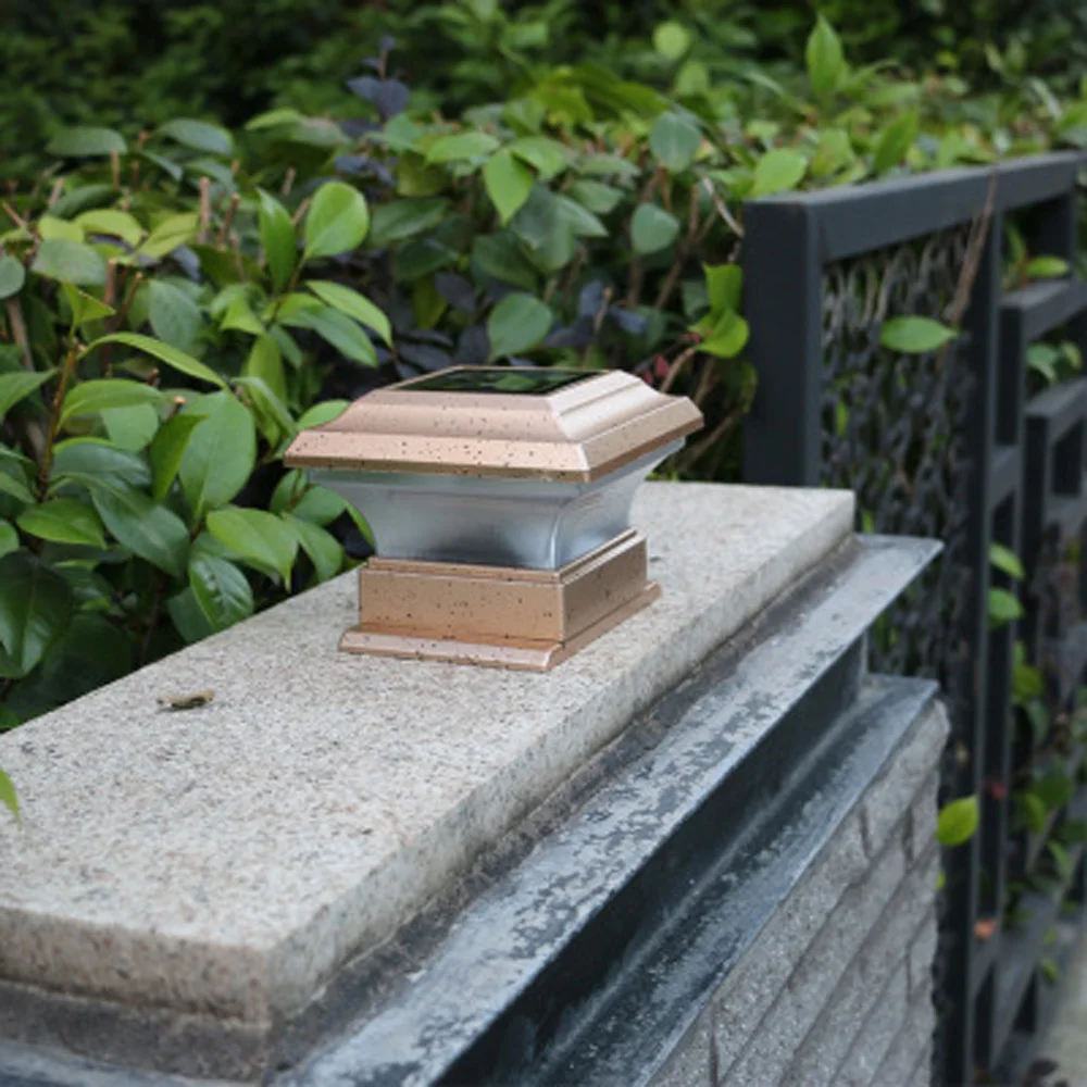 How to buy Chance for  Durable Outdoor Solar Led Post Deck Cap Square Fence Light Bright Landscape Lamp
