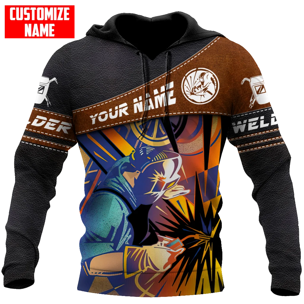 PLstar Cosmos 3DPrint Newest Welder Custom Name Combo Set Joggers Unique Casual Unisex Streetwear Hoodies/Sweatshirt/Zip Q-4
