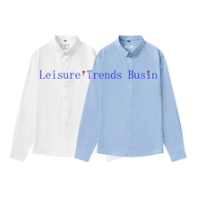 Ami alexandre mattiussi 2021 novo amor cardigan manga longa fresco doce único breasted algodão cor sólida shir masculino e feminino